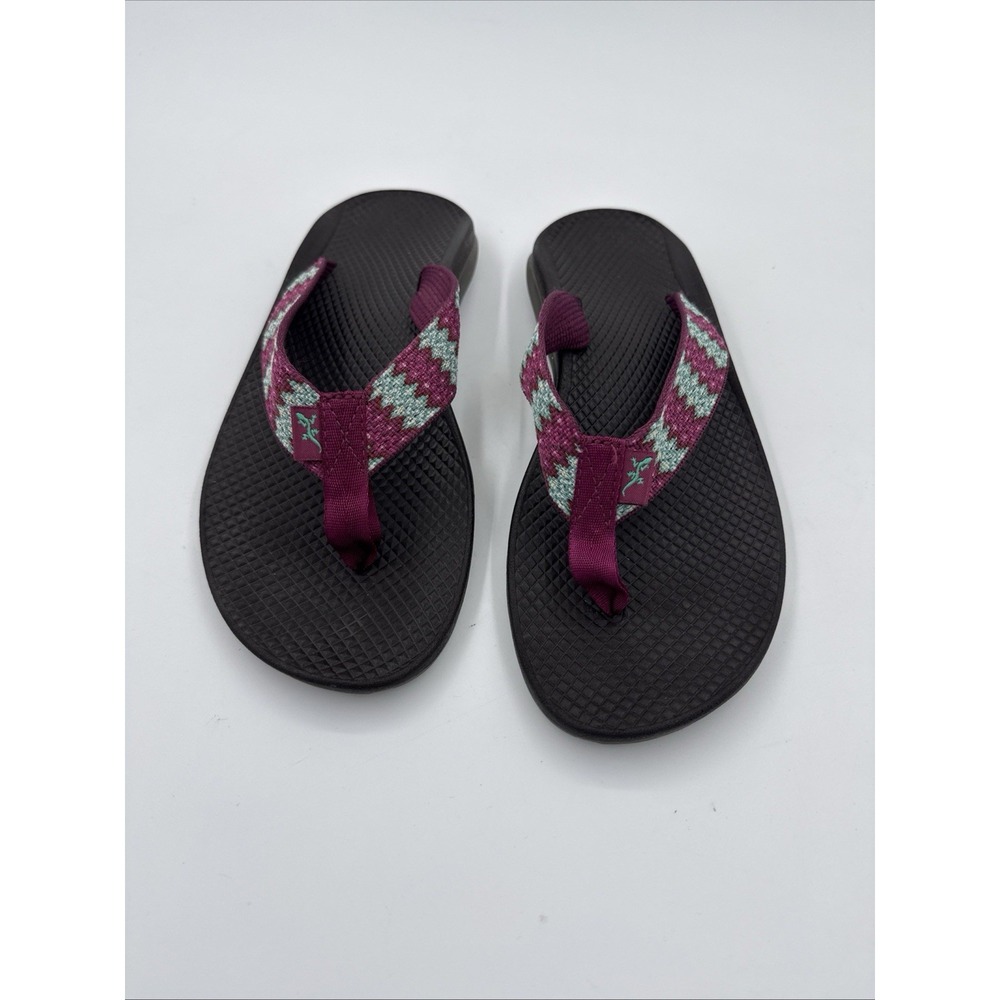 CHACO Women's Multicolored Ecotread Flip Flops Thong Sandals Size 8 M